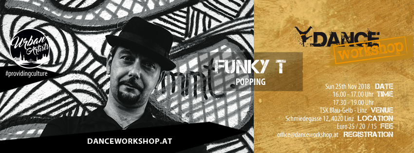 DANCEworkshop with Funky T | Popping | 25. November 2018